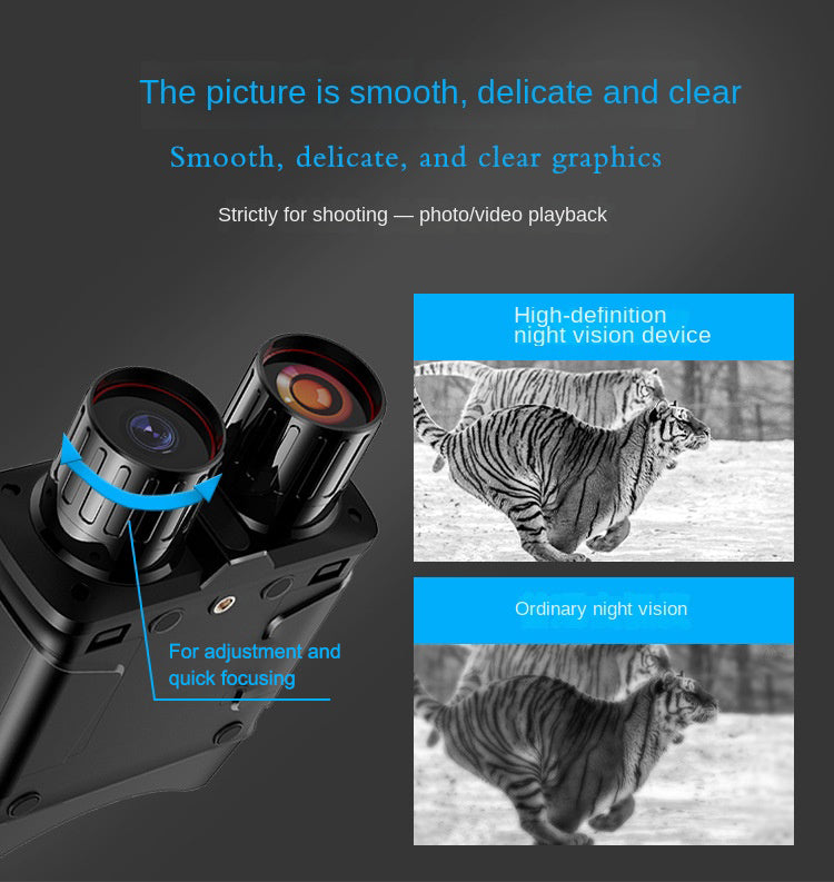 Full-color Night Vision Scope 5K Ultra HD WiFi Large Screen Infrared Picture-in-Picture Binocular Night Vision Device