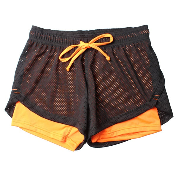 Sport Shorts Women Fitness Clothes Summer Mesh Workout Lulu Running Gym Yoga Shorts