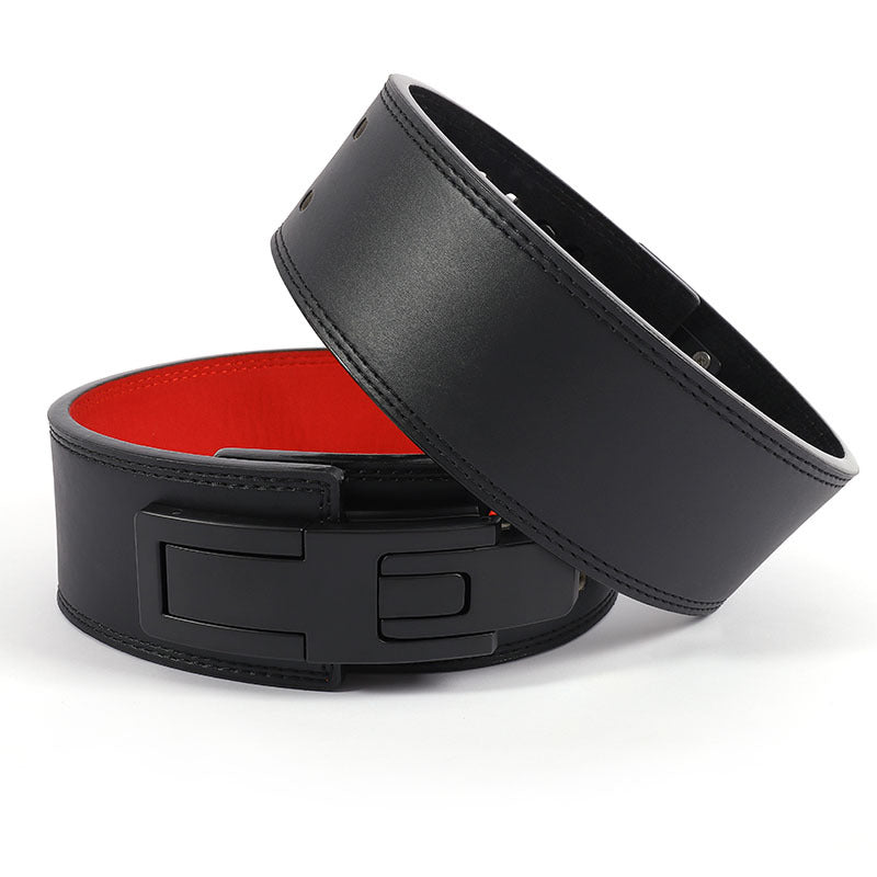 Fitness Leather Waist Belt Deep Squat Deadlift Weightlifting Support Belt Exercise Back Support Equipment