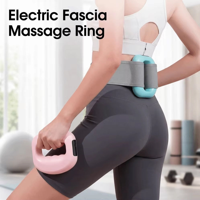Electric Fascia Massage Ring – 5 Speed Body Sculpting Machine with Belt, Compact Slimming Massager for Home Use