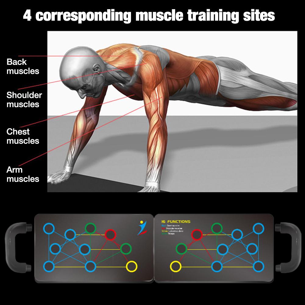 16-in-1 Push-Up Board | Foldable Home Gym Fitness Equipment