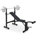 Olympic Weight Bench & Squat Rack Set — Full-Body Home Gym