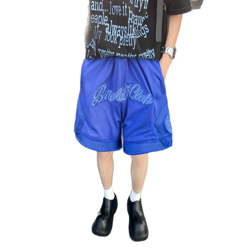 Breathable basketball shorts five point men's loose and versatile casual pants