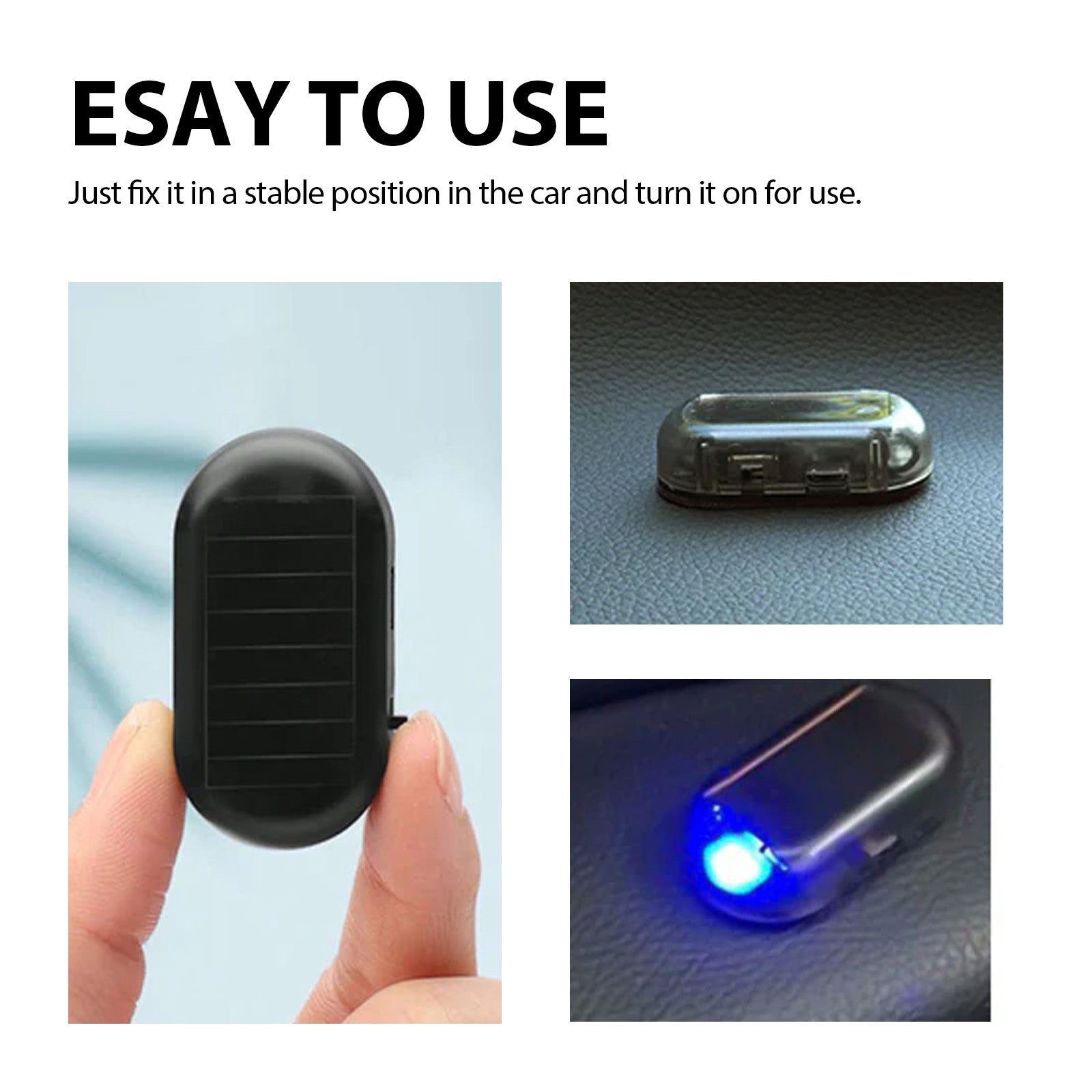 Rayhong Anti Theft Car Device, Led Car Wiring Refit Explosion-Flashing Induction Anti-Theft Alarm Light