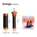 Aluminum alloy traction rod – anti-slip rubber, hook line for pulling/knotting, fishing tool with hand & line protection.