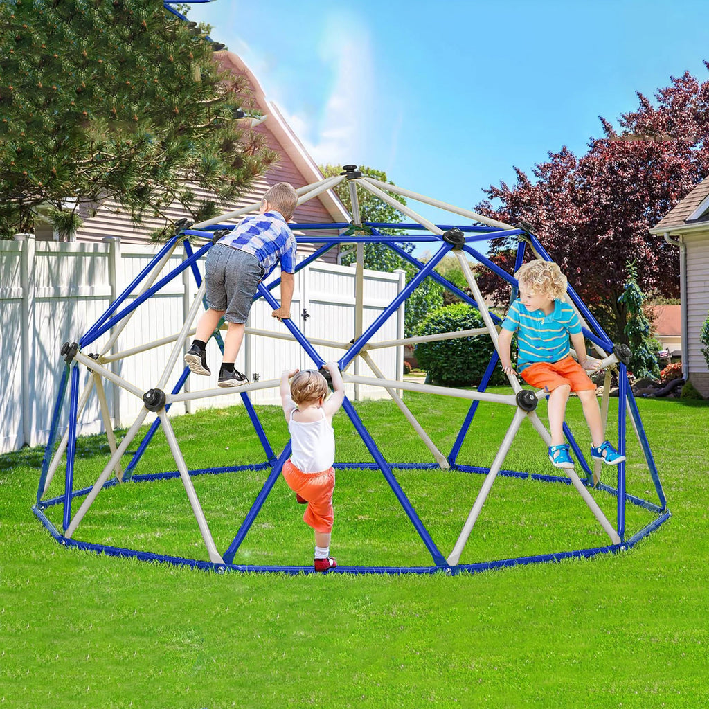 10FT Kids Climbing Dome with Hammock | Outdoor Jungle Gym