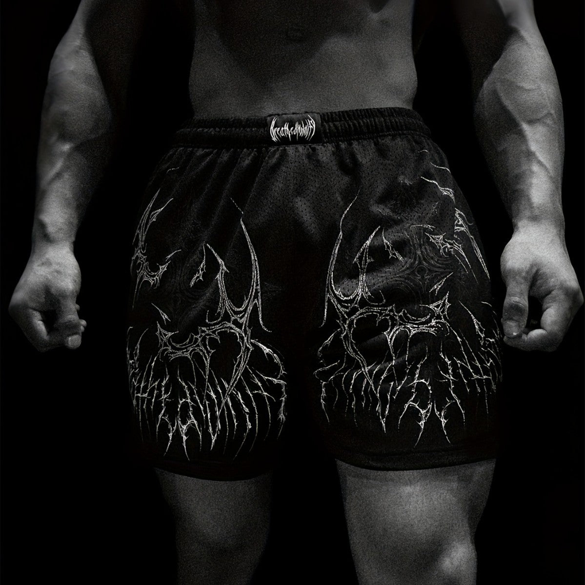 Fitness Fashion Mesh Muscle Workout Shorts for Men, Quick-Dry Breathable Lightweight Beach Summer Style