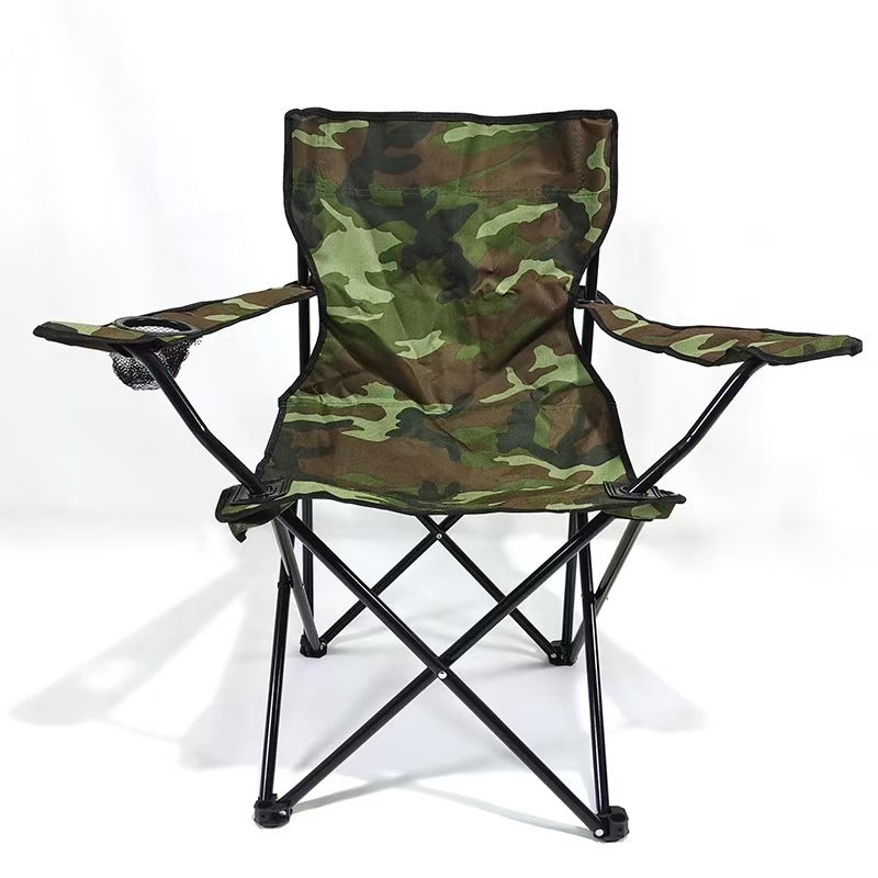 Portable Folding Camping Chair - 50x50x80cm Fishing Seat, Lightweight & Sturdy, Holds Up to 130kg, Easy to Carry