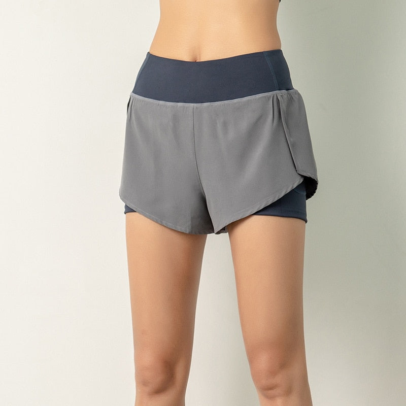 Womens Shorts Summer Casual High Waist Fitness Jogger Shorts Women Anti-glare Workout Quick Dry Breathable Shorts