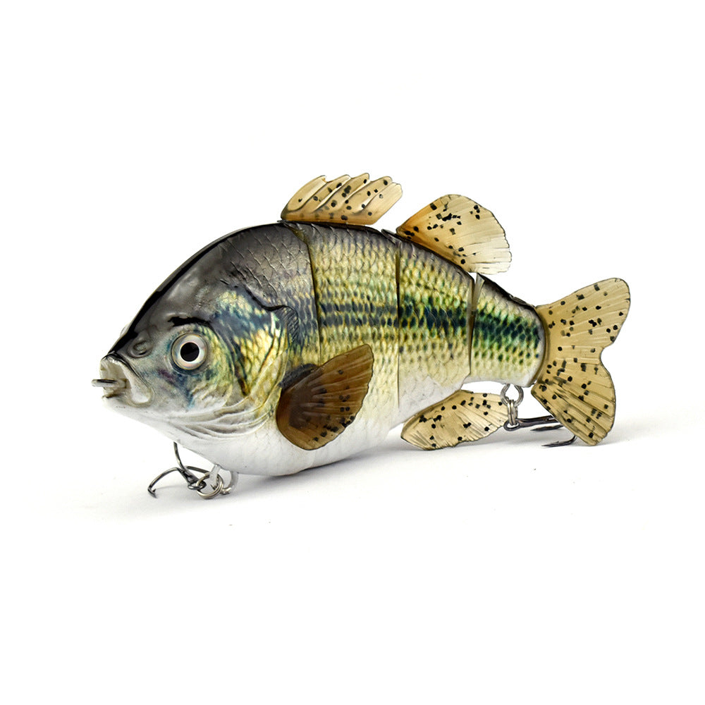 PVC Soft Tail Sub Bait 4-Section Tilapia Sub Multi Section Artificial Bait Freshwater Sub Bait
