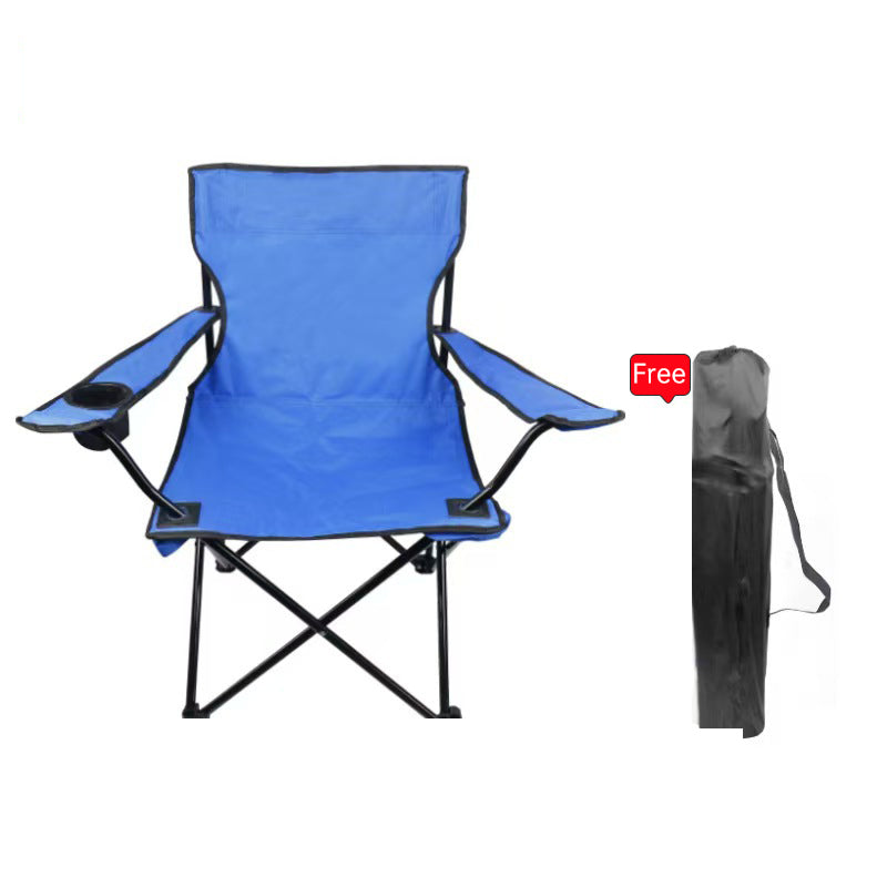 Portable Folding Camping Chair - 50x50x80cm Fishing Seat, Lightweight & Sturdy, Holds Up to 130kg, Easy to Carry
