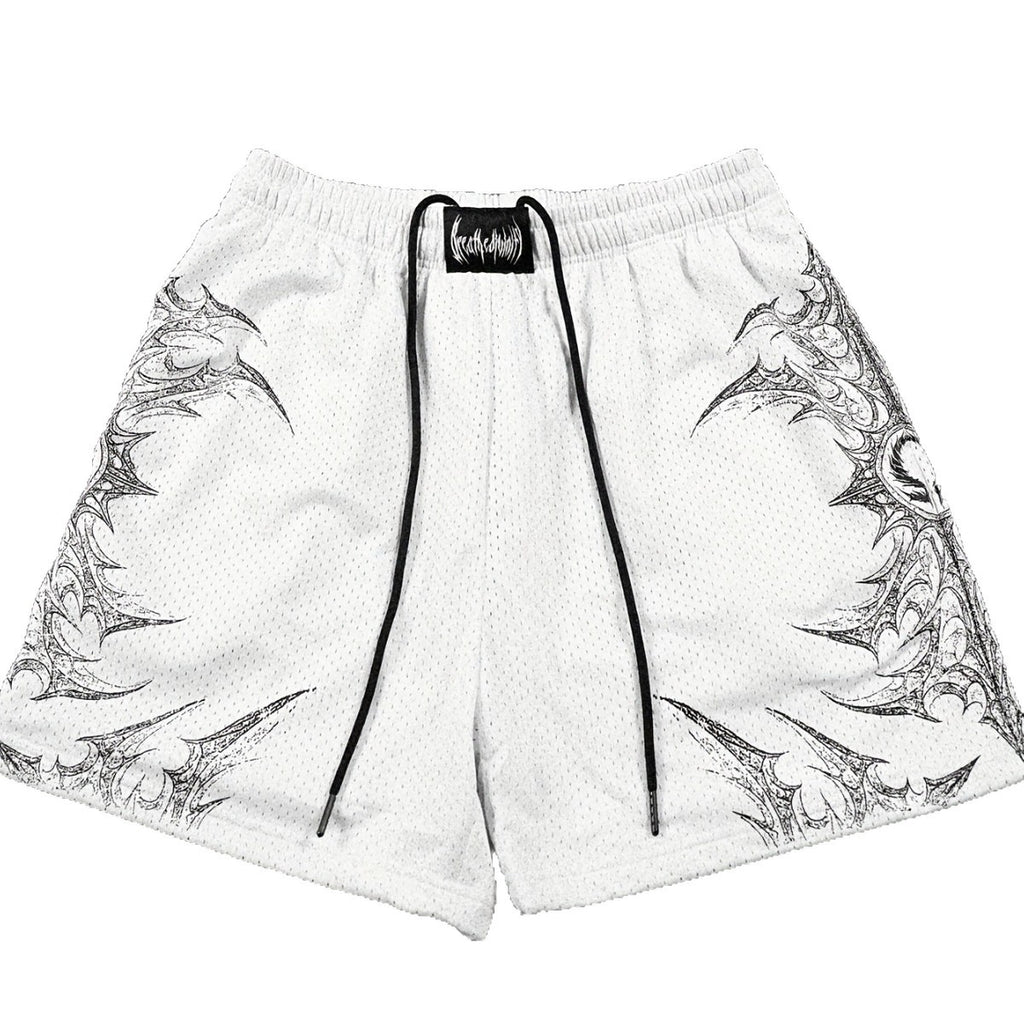 Summer Sport Shorts for Men, Fitness Fashion Printed Muscular Workout Shorts, Quick-Dry Breathable Lightweight Beach Shorts