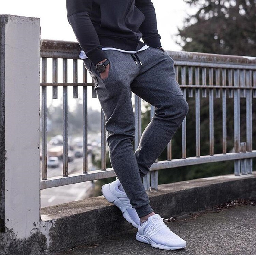 Newest Mens Sweatpants Autumn Winter Man Gyms Fitness Bodybuilding Joggers Workout Trousers Men Casual Cotton Pencil Pants