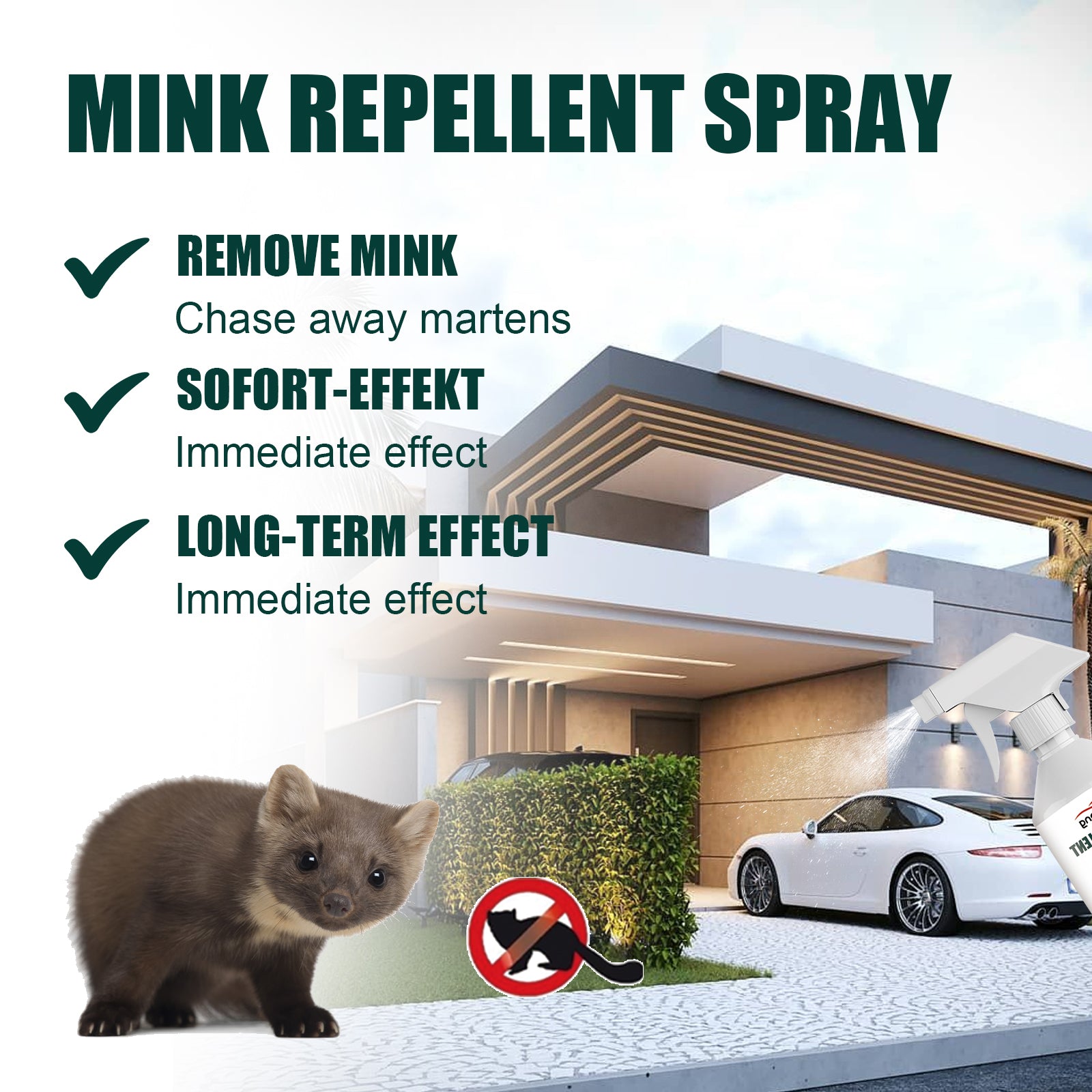 Mink & Rodent Repellent Spray | Car Engine Protection