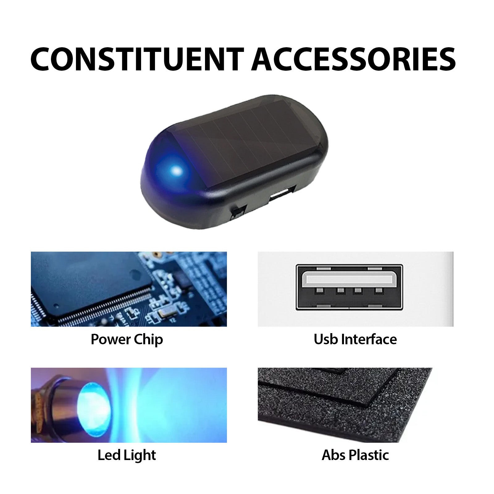 Rayhong Anti Theft Car Device, Led Car Wiring Refit Explosion-Flashing Induction Anti-Theft Alarm Light