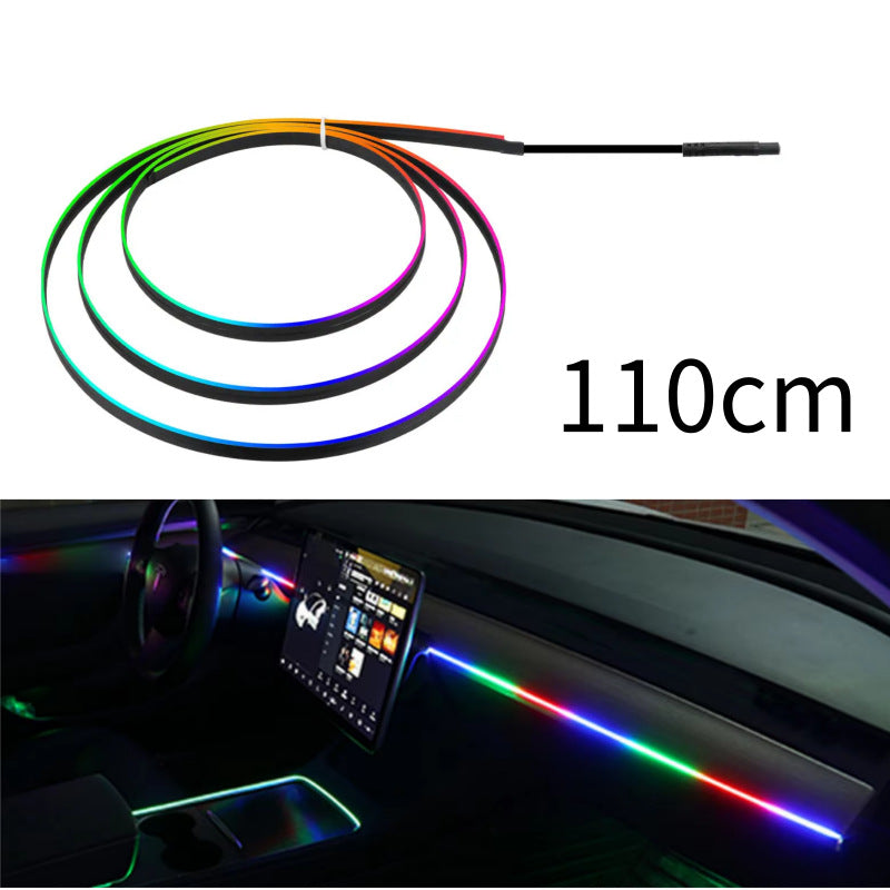 LED Acrylic USB Car Atmosphere Light Flow Style Atmosphere Light
