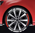 Custom Tire Lettering