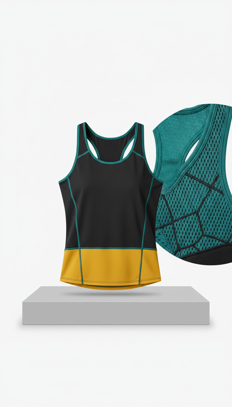 Sweat-Wicking Tank In Micro-Mesh